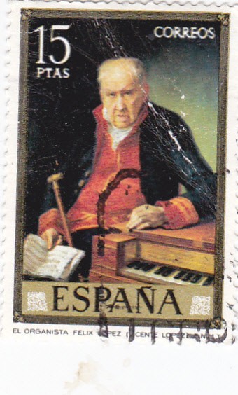 PINTURA - El organista Félix Lòpez (Vicente López)   (G)