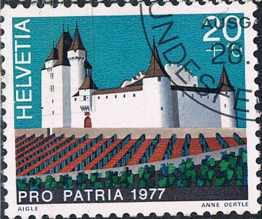 PRO PATRIA 1977. CASTILLOS SUIZOS. AIGLE, CANTON DE VAUD. Y&T Nº 1026