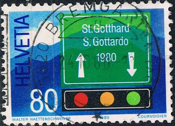 APERTURA DEL TÚNEL DE SAINT GOTHARD.Y&T Nº 1116