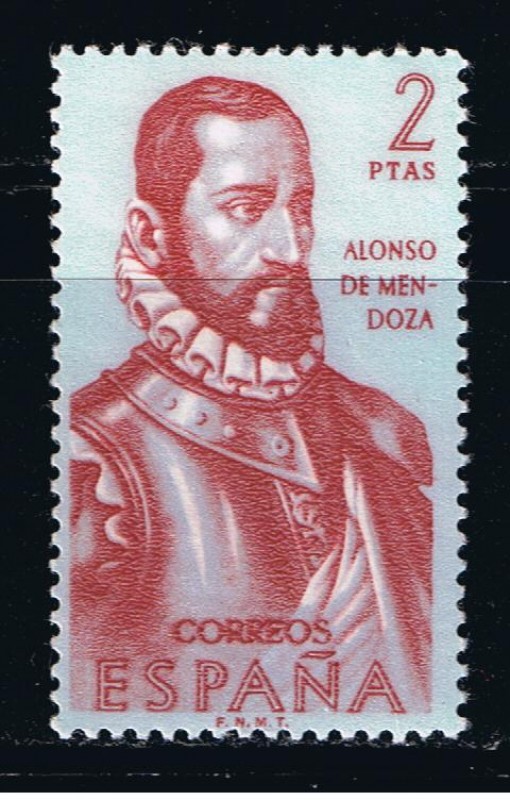 Edifil  1458  Forjadores de América.  ( Alonso de Mendoza. ( ? - 1552 ) 