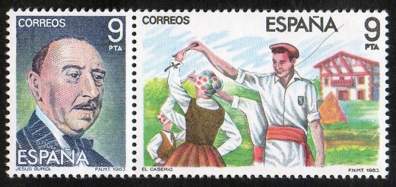 2701-2702- Maestros de la Zarzuela. Jesús Guridi  y Escena de 