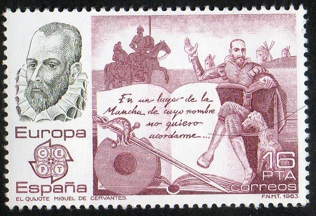 2703- Europa-CEPT.  Miguel de Cervantes y su obra 