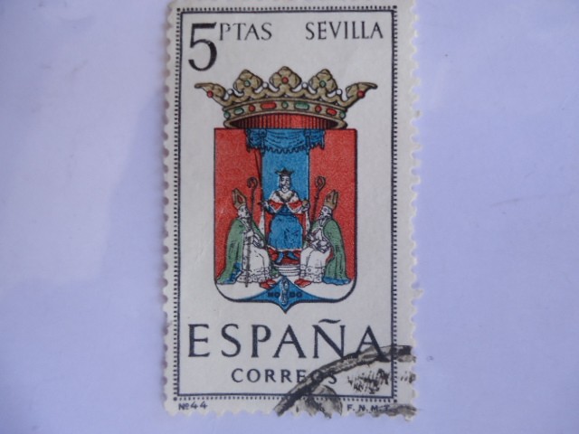 Escudos de Capitales de provincias de España. SEVILLA..Ed:1638.