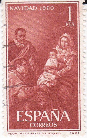 NAVIDAD- 1960- La Adoración de los Reyes Magos    (H)