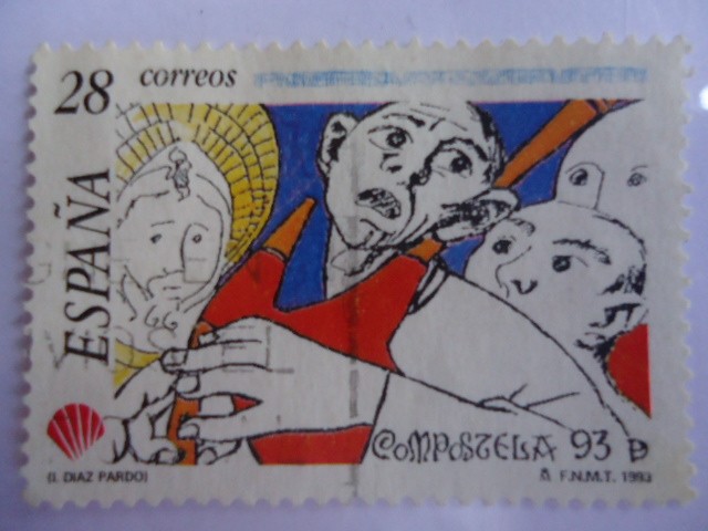 COMPOSTELA 93, del pintor: Isaac  Díaz  Pardo. Ed: 3256