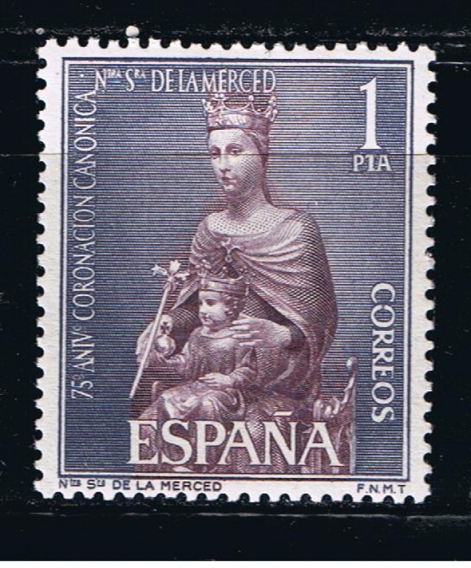 Edifil  1523  LXXV aniver. de la coronación de Nuestra Señora de la Merced.  