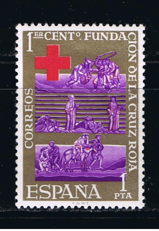 Edifil  1534  Cente. de la Cruz Roja Internacional.  