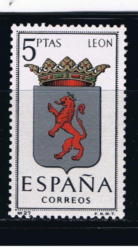 Edifil  1553  Escudos de las capitales de provincias españolas.  