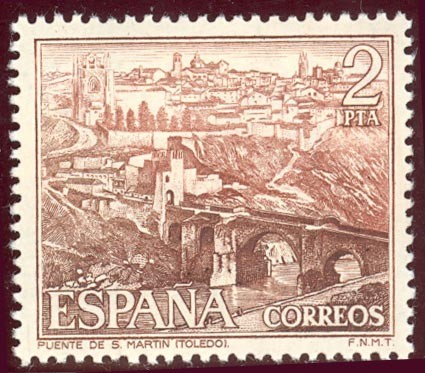 1975 Serie turística. Puente de san Martin. Toledo - Edifil:2267