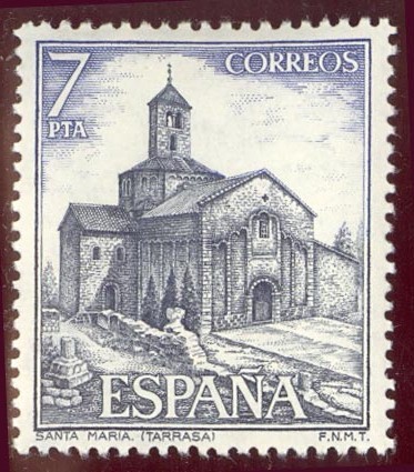 1975 Serie turística. Santa María. Tarrasa. Barcelona - Edifil:2271