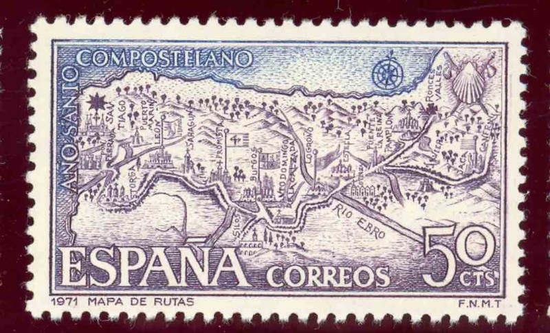 1971 Año Santo Compostelano. Rutas Jacobeas. Edifi:2047