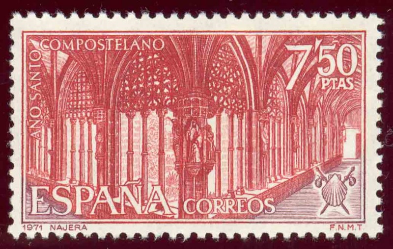 1971 Año Santo Compostelano. Santa Maria la Real. Nájera. Edifi:2050