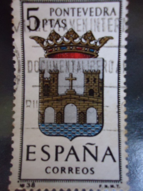 Escudos  de Capitales de Provincias de España- PONTEVEDRA- Ed: 1632.-