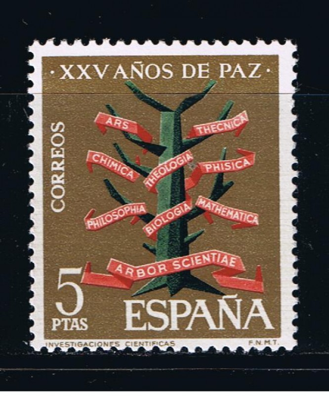 Edifil  1587  XXV años de Paz Española. 