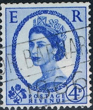 ISABEL II 1958-65 FILIGRANA INVERTIDA. Y&T Nº 332Ab