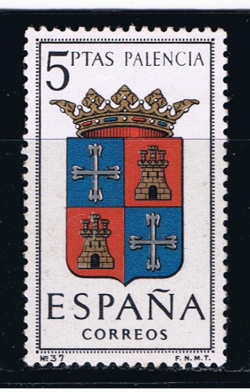 Edifil  1631  Escudos de las capitales de provincias españolas.  