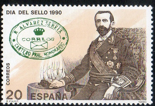 3057- Día del Sello. Rafael Álvarez y franquicia postal.