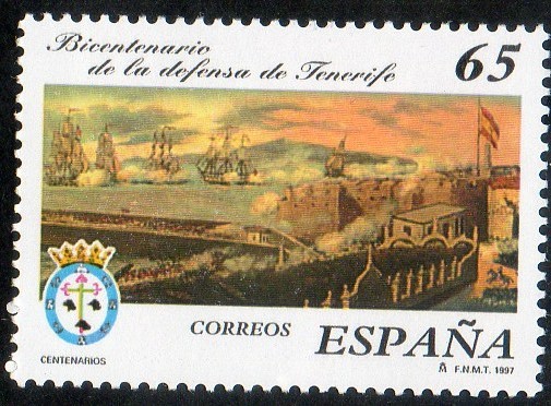 3500- Centenarios. Bicentenario de la defensa naval de Tenerife.