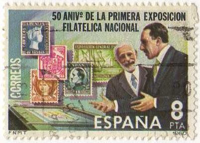 2576.- 50 Aniversario de la primera exposición filatélica nacional.