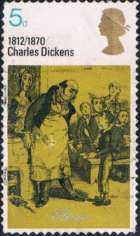 CENT. DE LA MUERTE DE CHARLES DICKENS. OLIVER. Y&T Nº 594