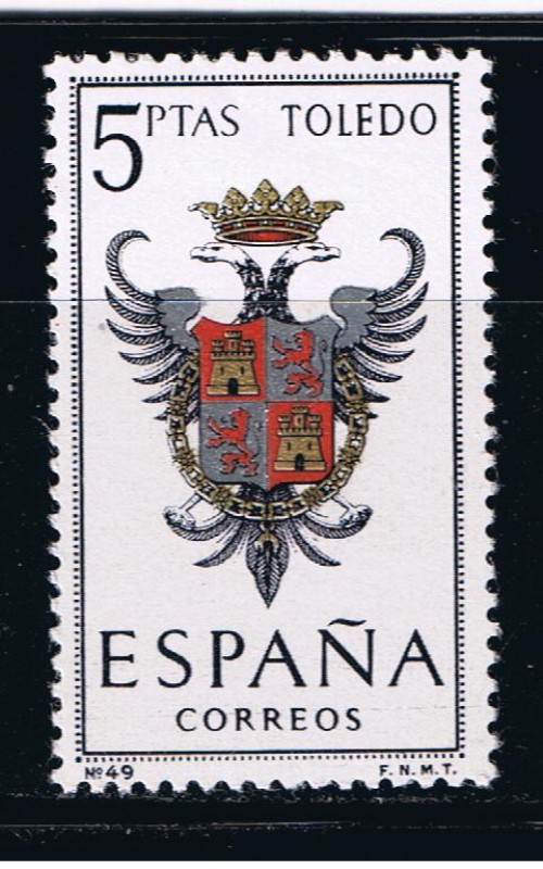 Edifil  1696  Escudos de las capitales de provincia españolas y de España.  