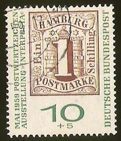 HAMBURG POSTMARKE - DEUTSCHE BUNDESPOST