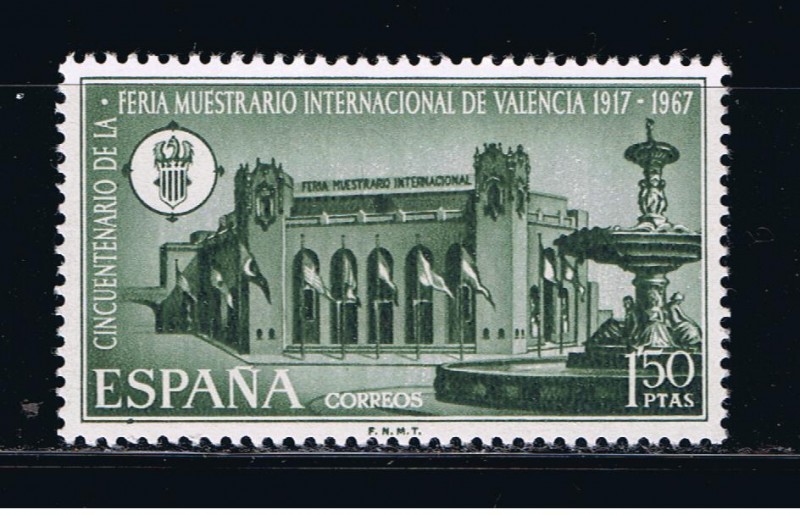 Edifil  1797  L aniver. de la Feria Muestrario Internacional de Valencia.  