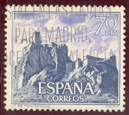 1966 Castillos de España. Monteagudo. Murcia - Edifil:1742