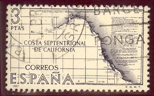 1967 Forjadores de América. Costa de California - Edifil:1824