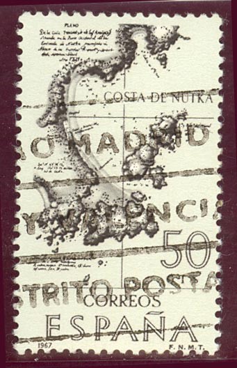 1967 Forjadores de América. Costa de Nutka - Edifil:1820