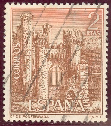 1967 Castillos de España. Ponferrada, León - Edifil:1812