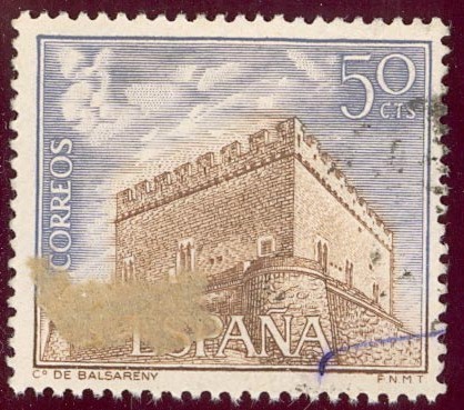 1967 Castillos de España. Balsareny, Barcelona - Edifil:1809