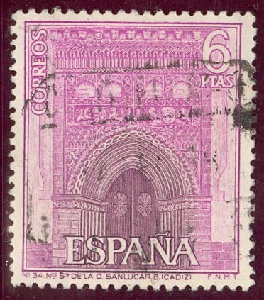 1967 Serie Turistica. San Lucar de Barramenda, Cadiz - Edifil:1808