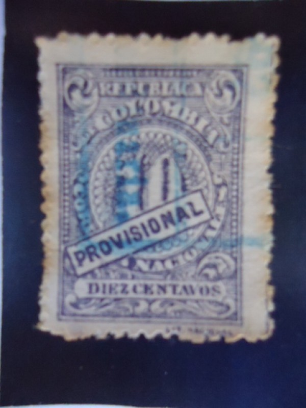 República de Colombia : Diez Centavos.(Provicional)