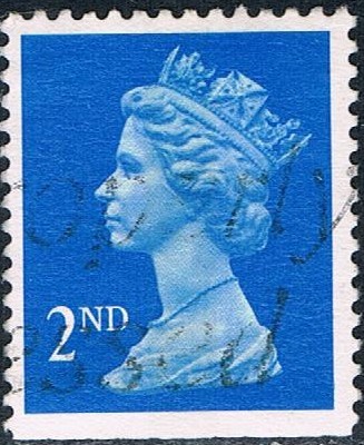 ISABEL II TIPO MACHIN 22/08/89. DENT 3 LADOS 13 3/4 X 14 1/4 M 1214 ADu