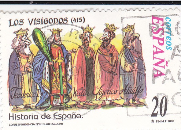 Historia de España  - LOS VISIGODOS (415)       (J)