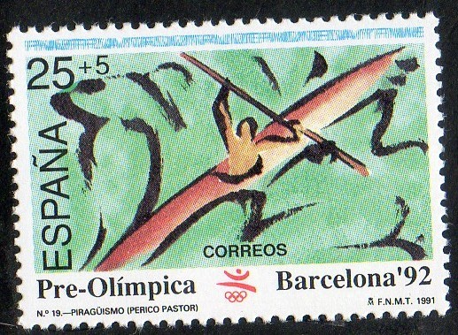 3105- Barcelona ' 92.  VI Serie Pre-olímpica. Piraguismo.