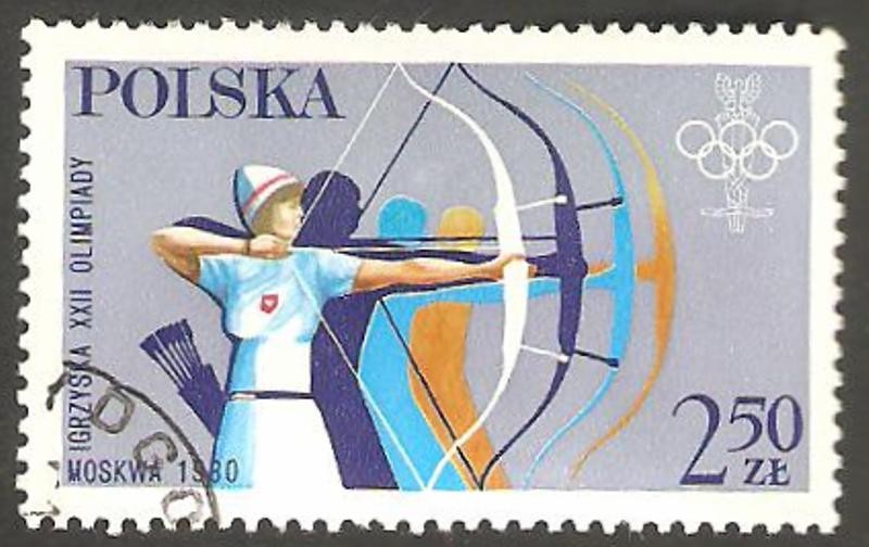 2492 -  Olimpiadas de Moscu, tiro con arco