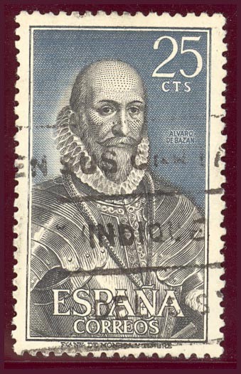 1966 Personajes Españoles. Álvaro de Bazán - Edifil:1705