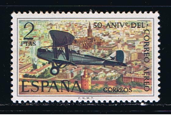 Edifil  2059  L Aniversario del correo aéreo.  