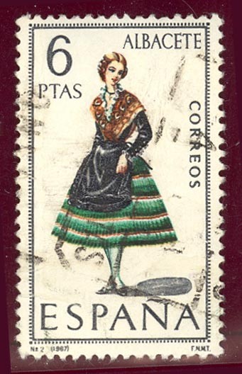 1967 Trajes Típicos. Albacete - Edifil:1768