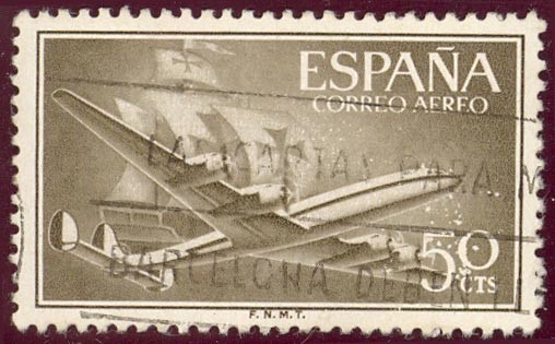 1955-56 Superconstellation y nao Santa Maria -Edifil:1171