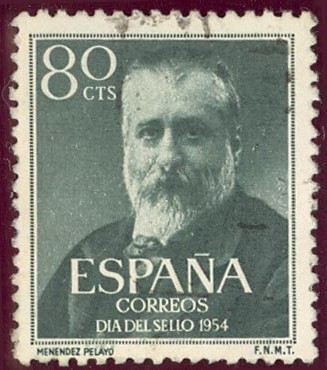 1954 Marcelino Menendez y Pelayo - Edifil:1142