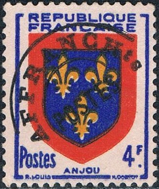 ESCUDOS DE PROVINCIAS 1949. ANJOU. Y&T Nº 838