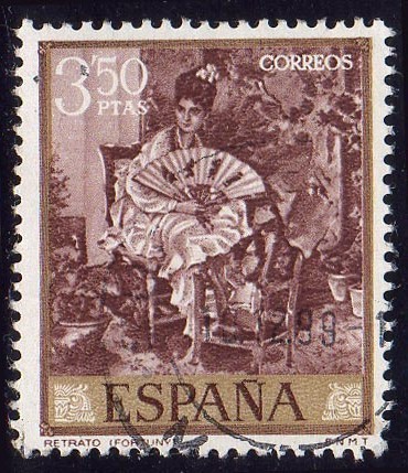 1968 Mariano Fortuny. Retrato - Edifil:1861