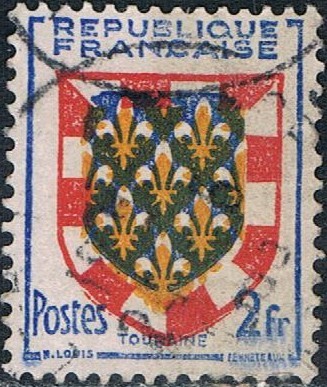 ESCUDOS DE PROVINCIAS 1951. TOURAINE. Y&T Nº 902