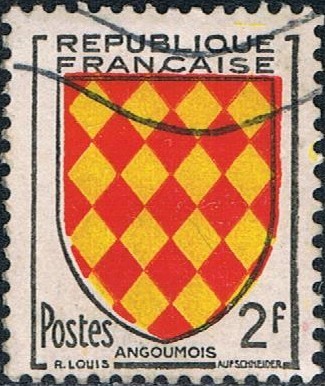 ESCUDOS DE PROVINCIAS 1954. ANGOUMOIS. Y&T Nº 1003