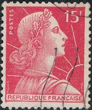 MARIANNE DE MULLER 1955-59. Y&T Nº 1011