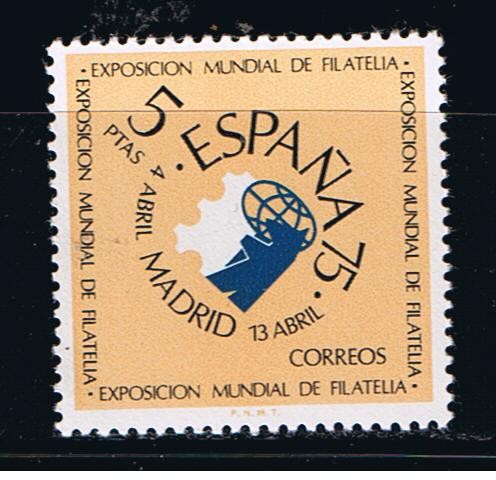 Edifil  2175  Exposición Mundial de Filatelia España´75  y Año Internacional de la Filatelia Juvenil