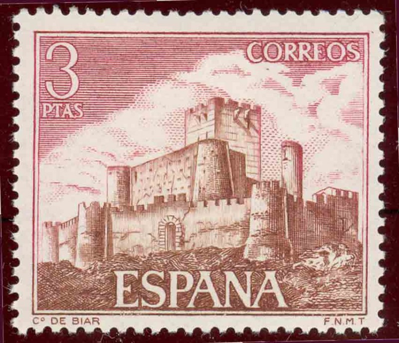 1972 Castillos de España. Biar. Alicante - Edifil:2095